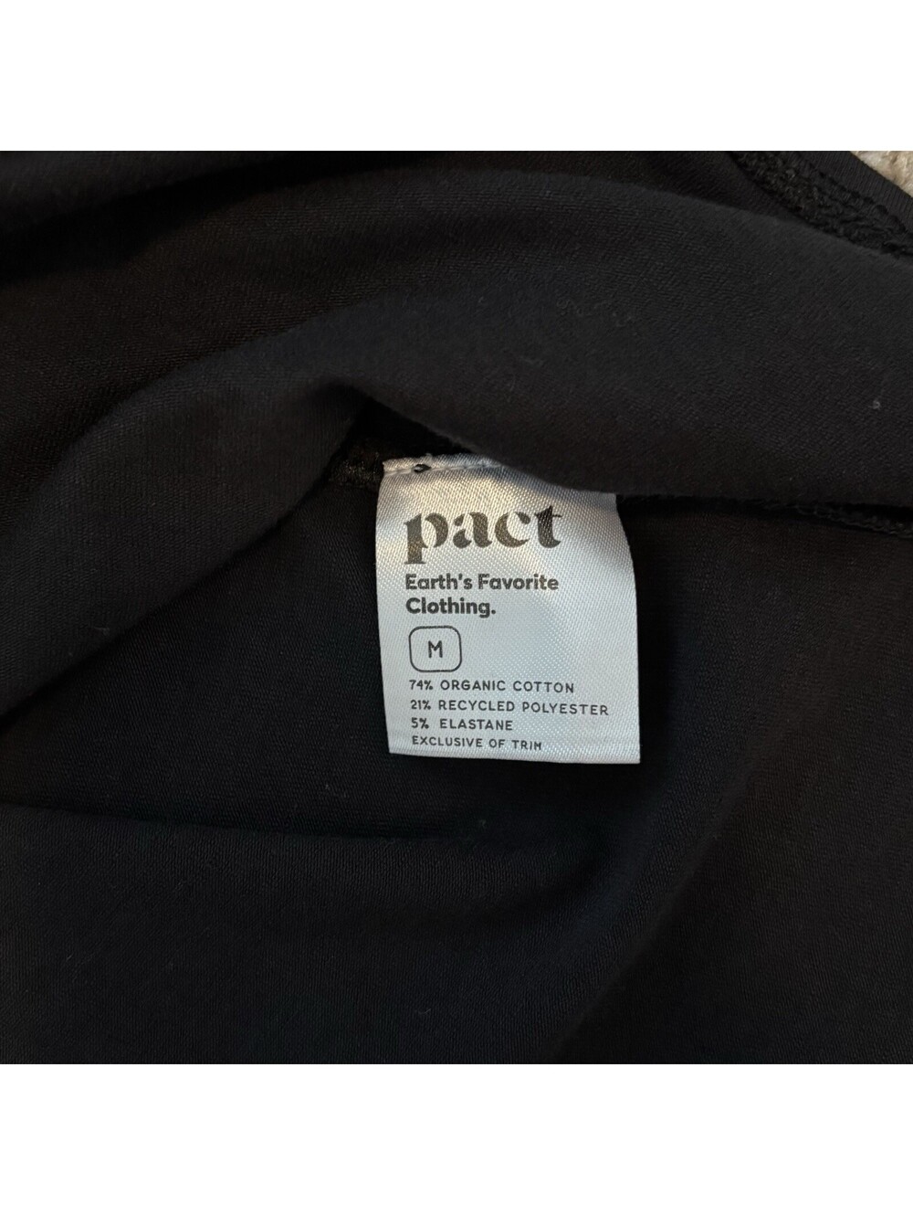 Pact Revive Flutter Sleeve Dress Black Women’s Size M Lightweight Comfy EUC - Picture 5 of 7
